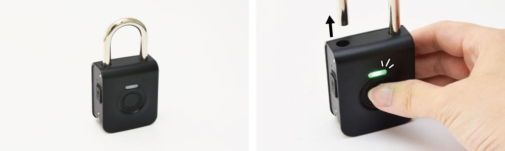 指紋認証南京錠