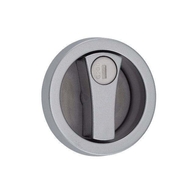 【梨地クロームメッキ】丸型平面ハンドル/PH-271