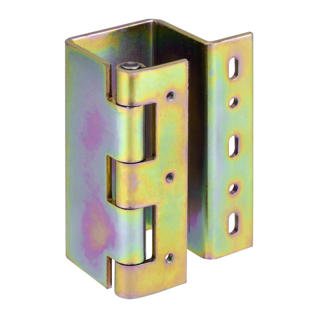 【亜鉛メッキ有色クロメート処理】鉄クロメート裏蝶番 35〜45mm用/B-160